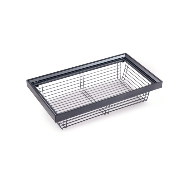 Metal storage basket